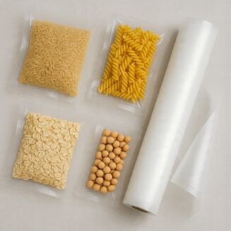 Rolka do pakowania próżniowego 28 × 600 cm – folia moletowana PA/PE, do żywności, sous-vide. - 5