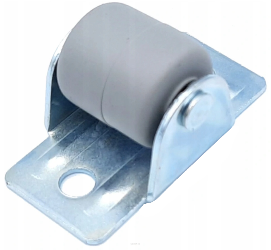 Rolka meblowa MINI Ø 16 mm gumowana – szara.