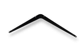 Wspornik stalowy do półek LOFT 250 × 300 mm – czarny. - 2