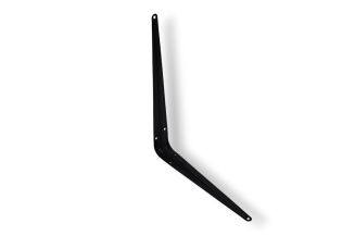 Wspornik stalowy do półek LOFT 250 × 300 mm – czarny. - 3