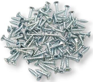 Wkręt hartowany do drewna 3,5 × 16 mm – ocynk biały. - 2