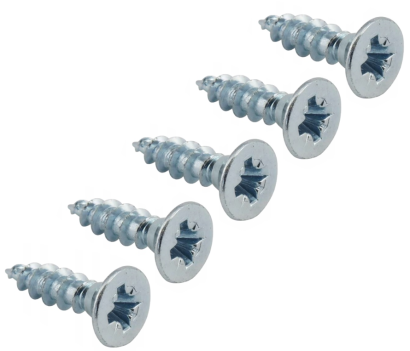 Wkręt hartowany do drewna 3,5 × 16 mm – ocynk biały.