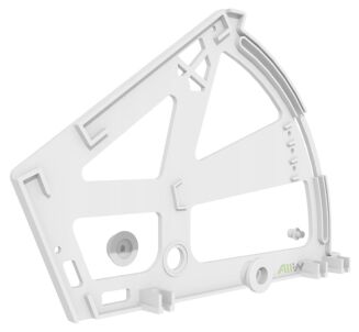 Zawias uchylny do szafki na buty — obrotnica dwurzędowa, biały. - 2