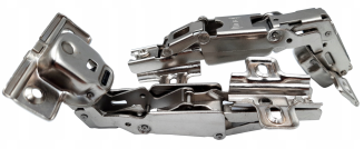 Zawias meblowy 165° z prowadnikiem H2 – regulacja 3D, slide-on. - 3