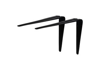 Wspornik stalowy do półek LOFT 300 × 350 mm – czarny. - 4