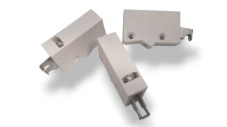 Zawieszka meblowa skośna regulowana – uniwersalna do szafek i regałów, biały. - 2