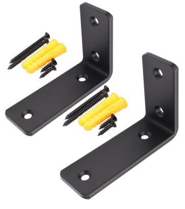 Zestaw 2× wspornik LOFT L100 × 70 × 38 mm + wkręty i kołki.