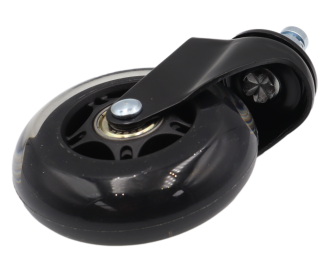 Kółko meblowe kauczukowe Ø 75 mm z trzpieniem montażowym 11 × 22 mm, łożyskowane. - 2