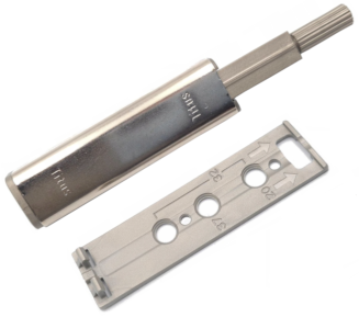 Odbojnik TITUS PUSH-TO-OPEN z gumową końcówką. - 2