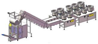 Maszyna, automat pakujący 520 z 10 podajnikami + dorzut ręczny 2 stanowiskowy - 3