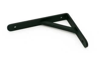 Wspornik półki czarny 400 x 280 x 29 mm, stalowy uchwyt z wzmocnieniem. - 3