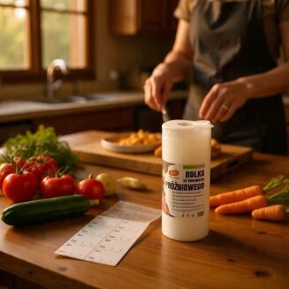 Rolka do pakowania próżniowego 18 × 600 cm – folia moletowana PA/PE, do żywności, sous-vide. - 13