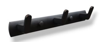 Wieszak ścienny loft czarny 3 haczyki – uniwersalny montaż. - 2