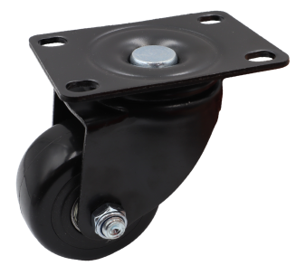 Zestaw 8 kółek obrotowych Ø 65 mm – gumowane, łożyskowane, podstawa 63 × 94 mm (bez hamulca) - 2