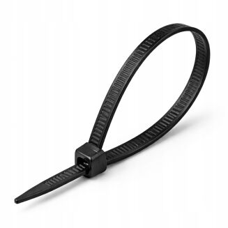 Opaski zaciskowe 4,8 × 250 mm czarne – trytytki kablowe nylon PA – 100 szt. - 2