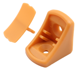 Kątownik meblowy pojedynczy do półek – komandorek olcha. - 3