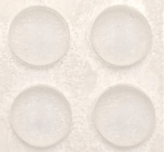 Odbojnik meblowy silikonowy samoprzylepny 10 × 3,0 mm. - 2