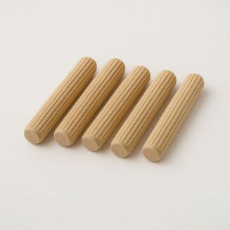 Kołek meblowy drewniany ryflowany 6×30 mm —  łącznik montażowy. - 2