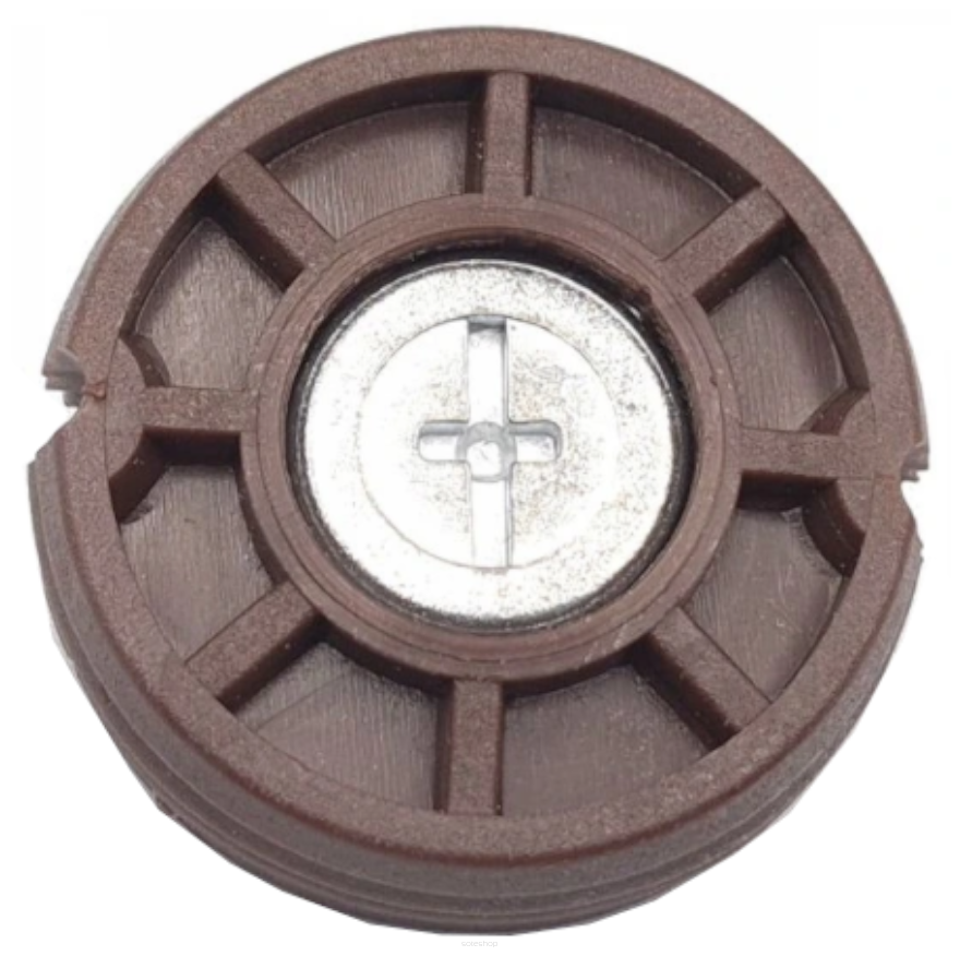 Zawieszka mimośrodowa Ø35 mm regulowana, wpuszczana – brąz.