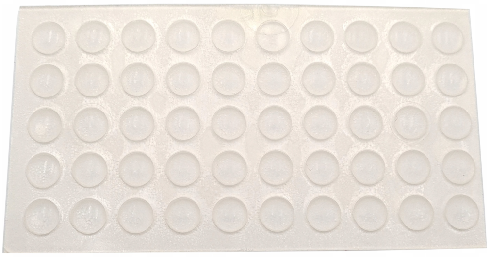 Odbojnik meblowy silikonowy samoprzylepny  7 × 1,5 mm.