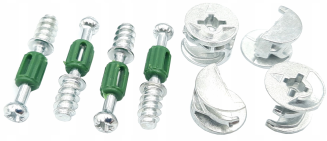 Złącze meblowe mimośrodowe 24 mm, z trzpieniem euro 6 mm (mimośród 15×12 mm) 20 szt. - 3