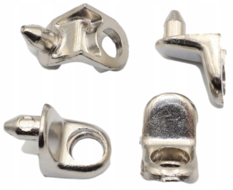 Podpórka półki kątowa z bolcem i otworem. - 2