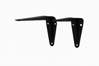 Wspornik stalowy do półek LOFT 75 × 100 mm – czarny. - 2