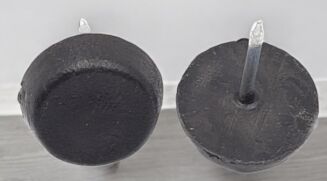 Ślizg pojedynczy z gwoździem, czarny. - 3