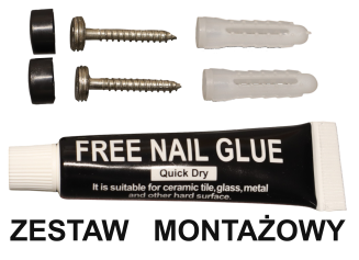 Wieszak ścienny loft czarny z 4 haczykami — stalowy, kompaktowy. - 4