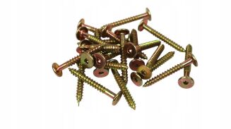 Profesjonalny wkręt HWI 6,3 × 50 mm – żółty, hartowany. - 2