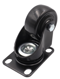 Zestaw 8 kółek obrotowych Ø 50 mm – gumowane, łożyskowane, podstawa 50 × 70 mm (bez hamulca) - 4