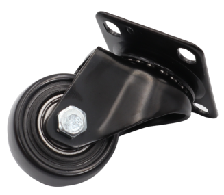 Zestaw 4 kółek obrotowych Ø 40 mm – gumowane, łożyskowane bez hamulca. - 5