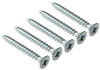 Wkręt hartowany do drewna 4 × 45 mm – ocynk biały.